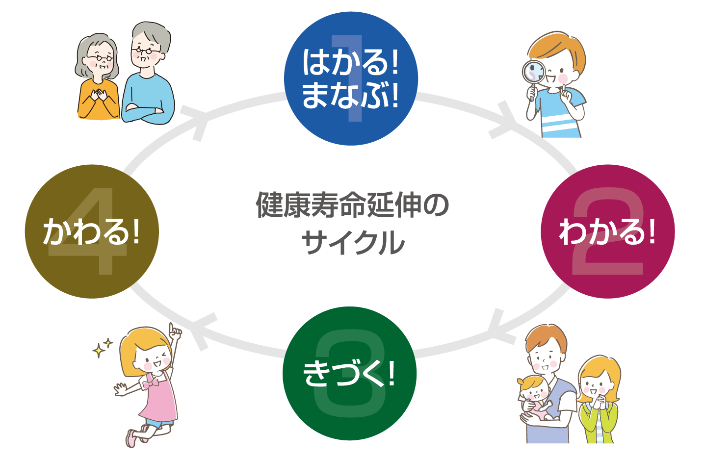 健康寿命延伸のサイクルへ